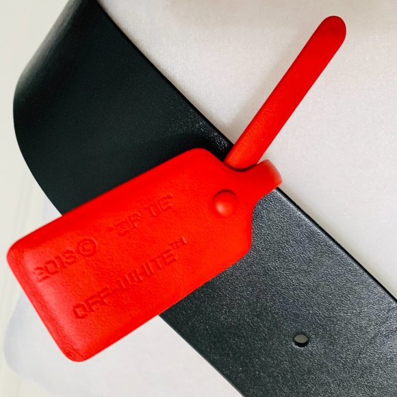 AUTH OFF-WHITE LEATHER TRIMMED LOGO PRINT SHELL BACKPACK W DUST BAG ITALY - Picture 7 of 11